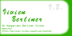 vivien berliner business card